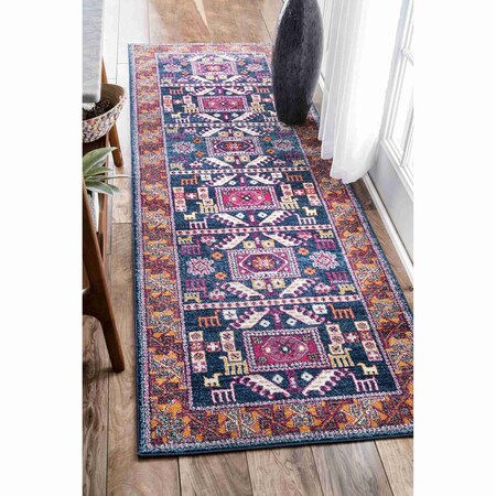 Nuloom Vintage Lorena Tribal Area Rug 2ft 8in x 8ft RZBD48A-2808
